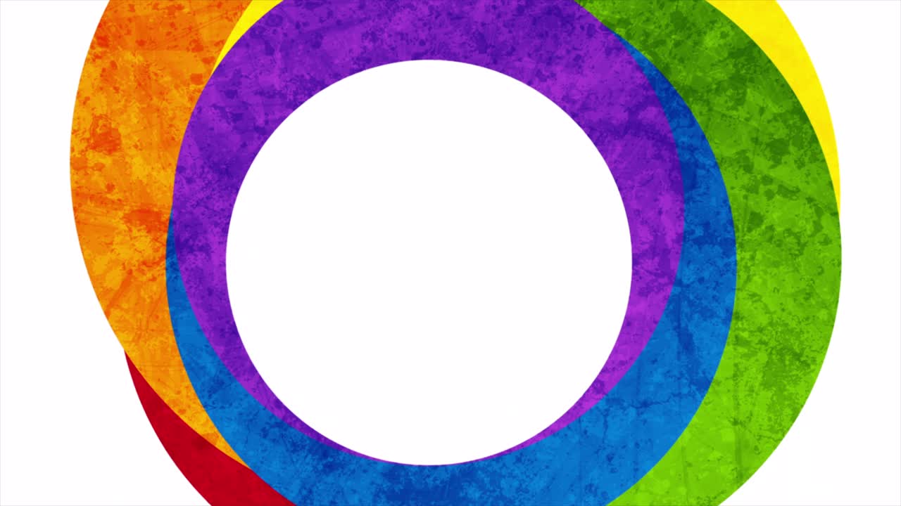 el mes del orgullo lgbtq círculos abstractos fondo de movimiento