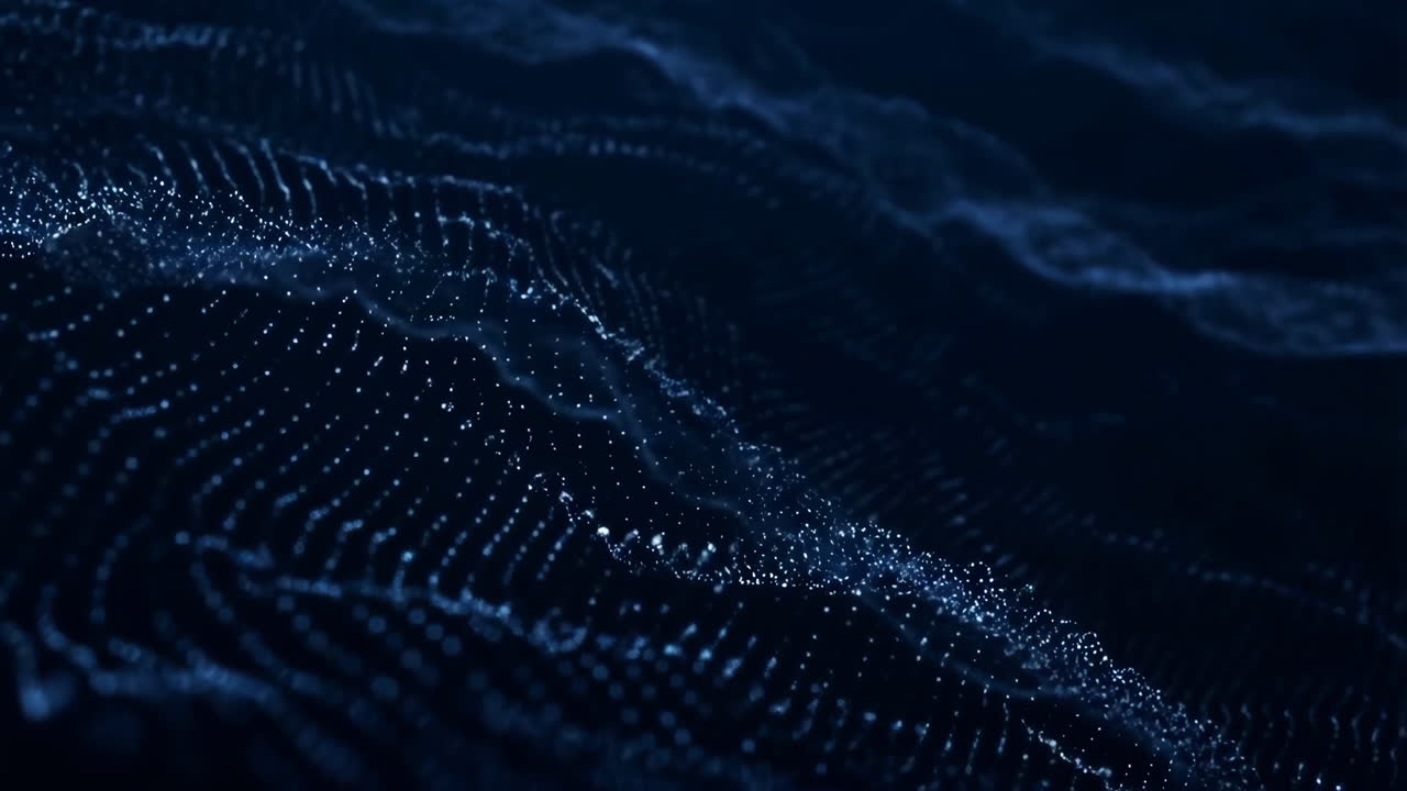 onda digital abstracta de partículas