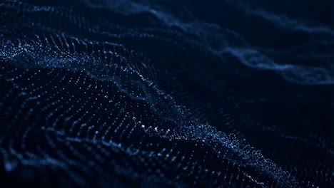 abstract digital wave of particles