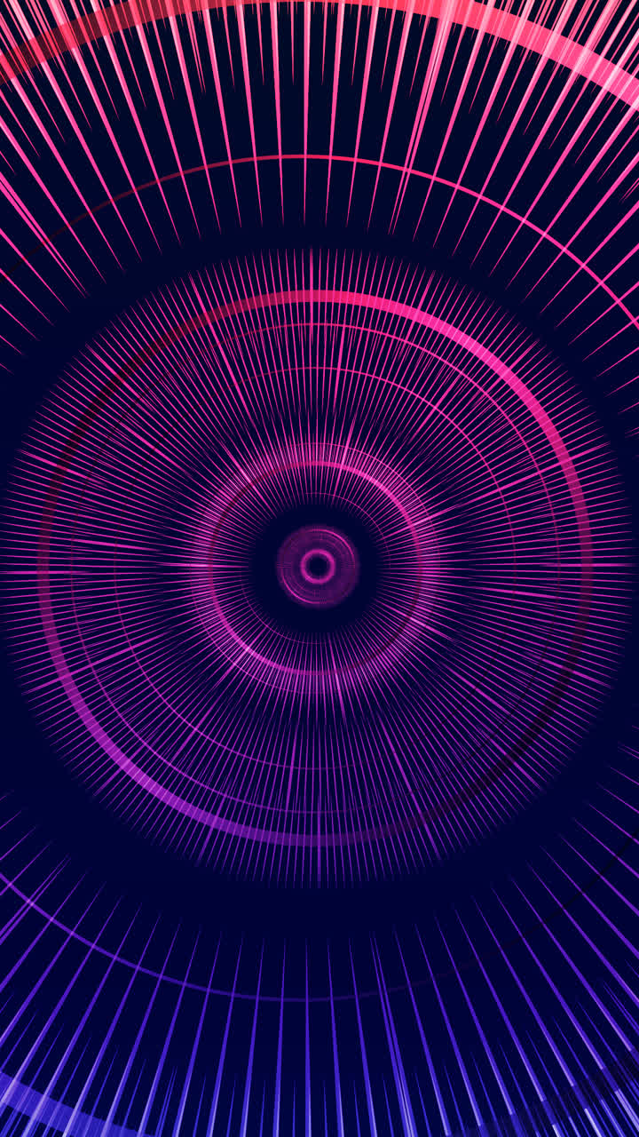 Motion Graphic of Abstract colourful circles background in violet and blue