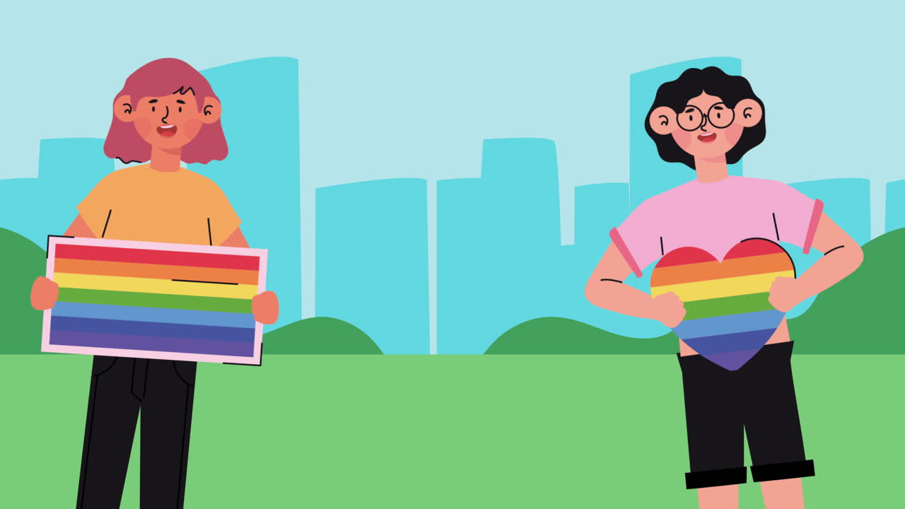 ilustración de apoyo al orgullo