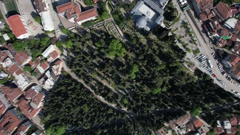 historical city square in bursa