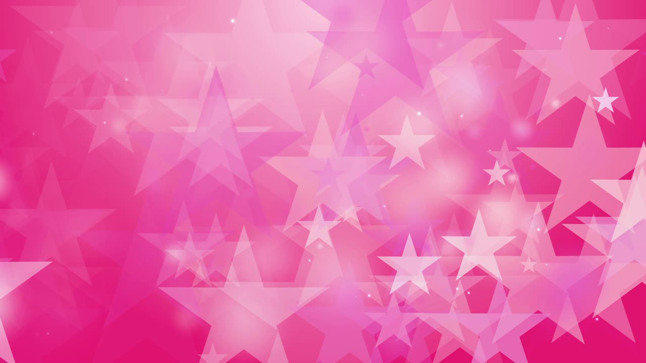 4k 깨한 분홍색 스타 보케 애니메이션 배경 원활한 루프