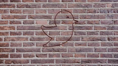 signo de corazón de neón en la pared de ladrillo 4k