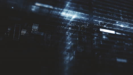avanzado metaverso, telemetría de datos digitales de alta tecnología con números encriptados, visualización de fondo dinámico para formato de visualización de pantalla vertical de escritorio de computadora
