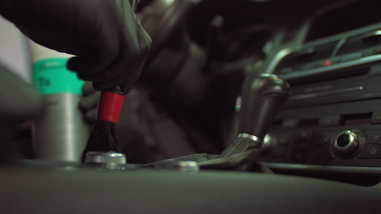 limpieza del interior de un automóvil