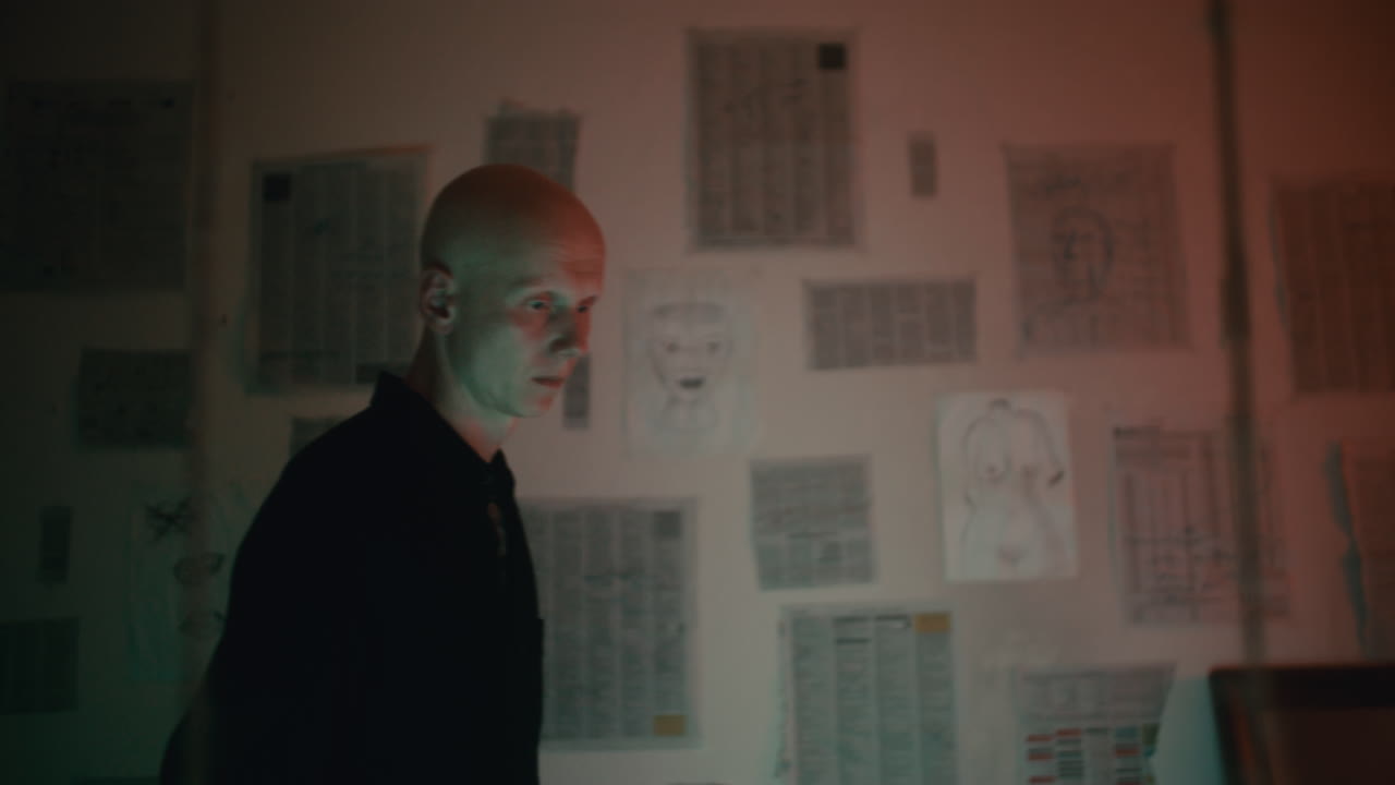 un hombre en una habitación