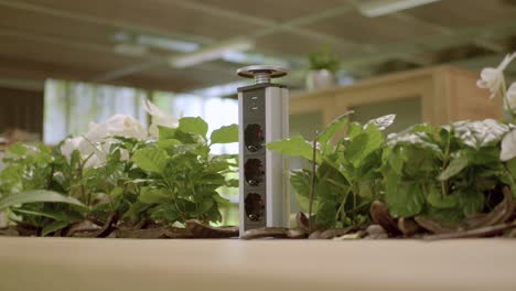 renewable energy power socket on the table, today's modern technology