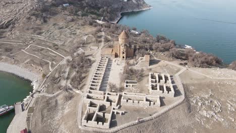 Island-in-Church-Drone-View