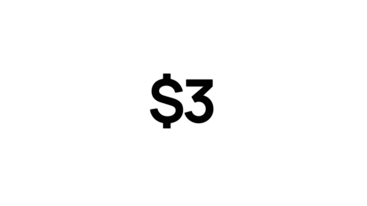 Simbolo del Dollaro con Numeri in Aumento su Sfondo Bianco