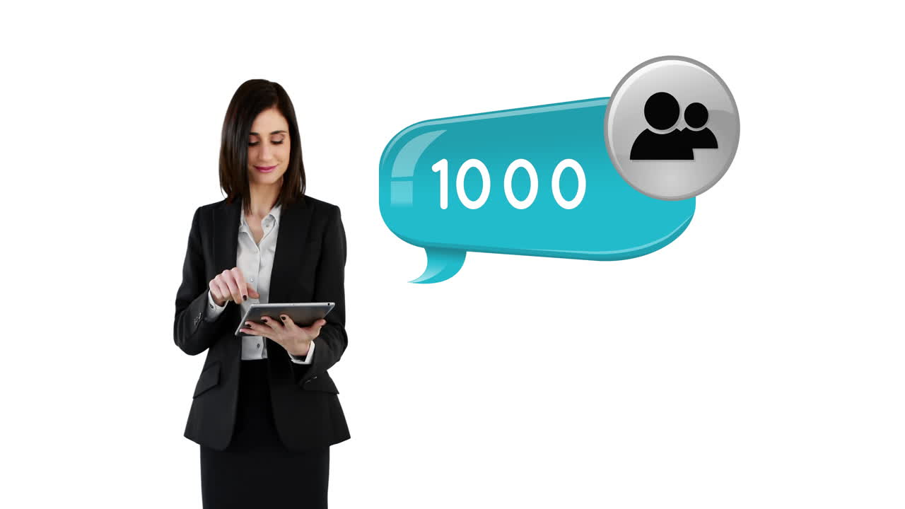 mujer navegando en su tableta 4k