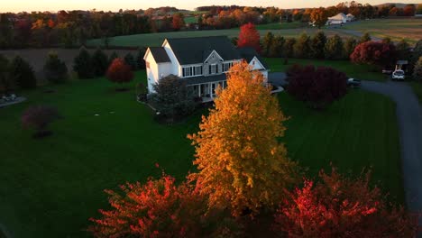 new large single family home in rural america