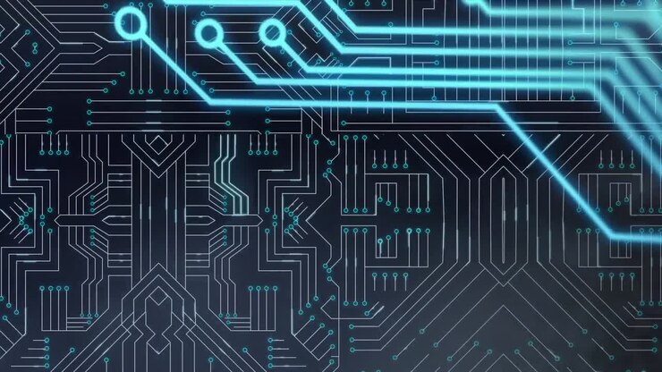 Animation of integrated circuit over computer processor