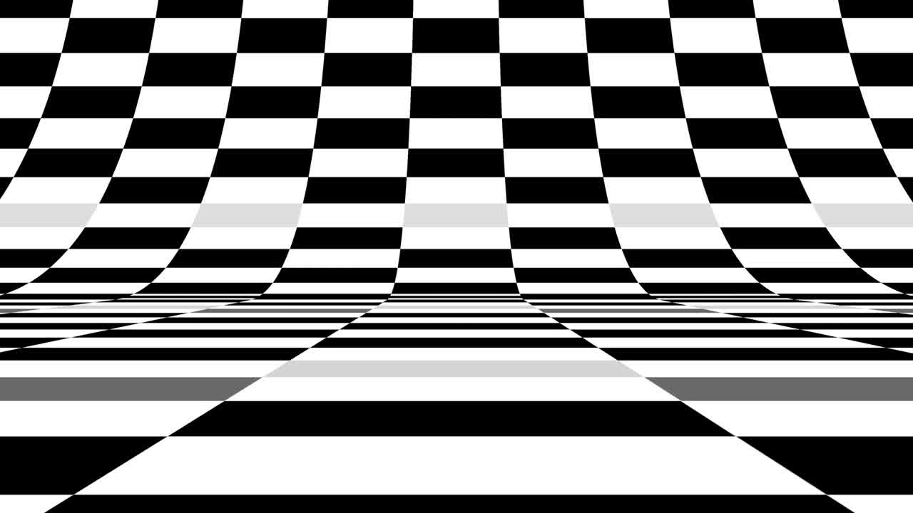 Pixelated digital screen texture with a monochromatic black and white random changing pattern. Color animation