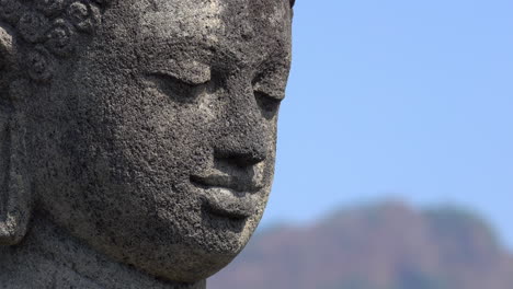 statue of buddha at borobudur temple.