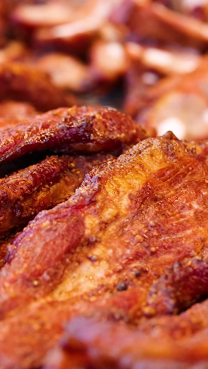 Delicious roasted pork at Suan Luang Rama 9 Park