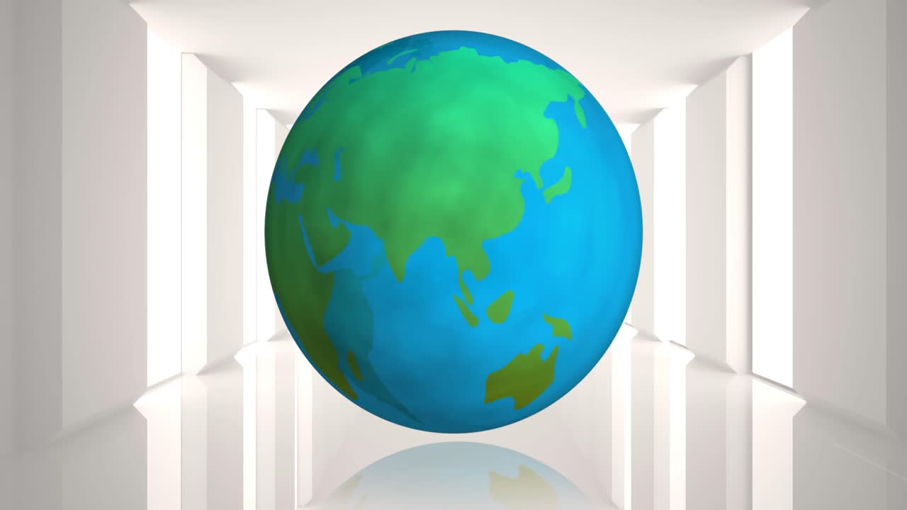 지구가  ⁇  복도 4k에서 자신을 돌고 있습니다.