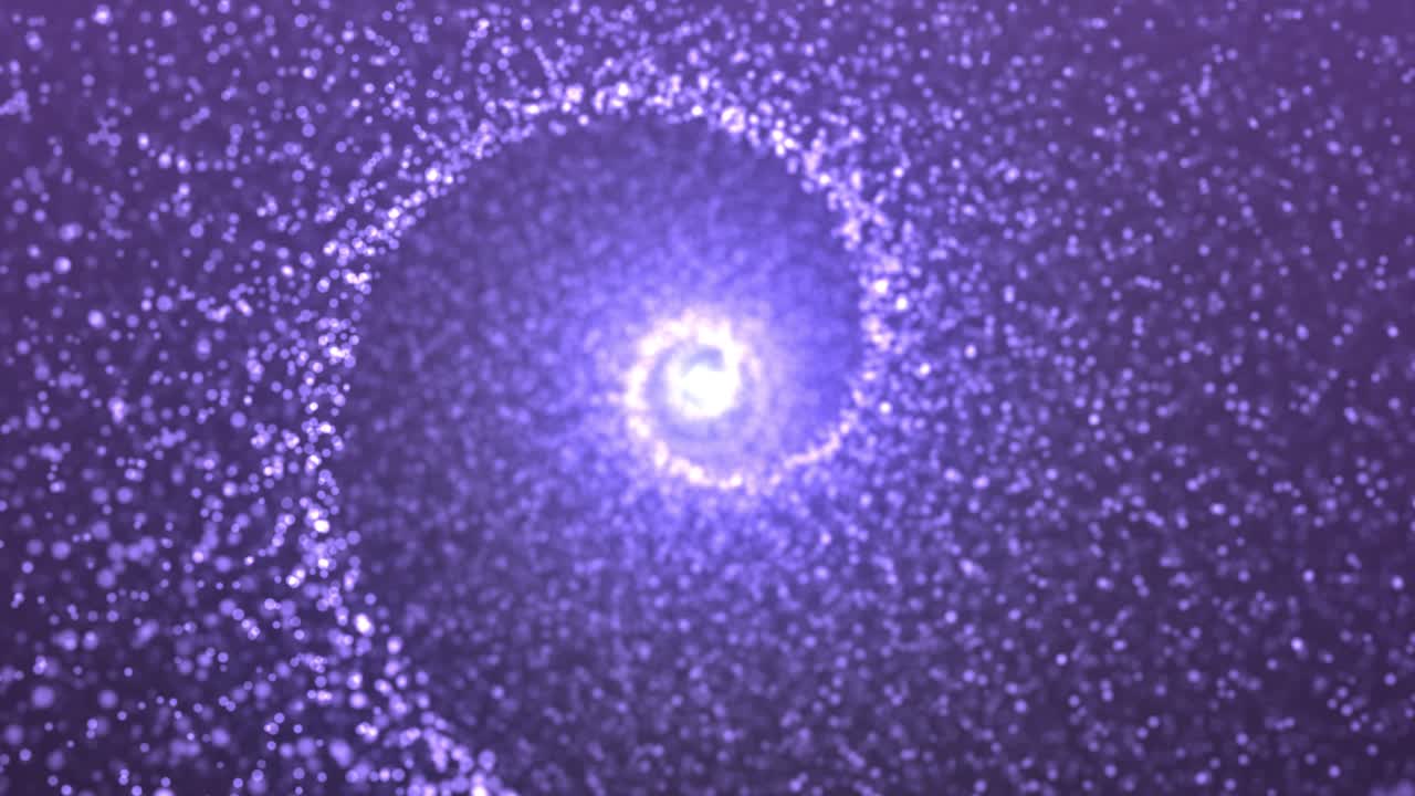 Abstract Purple Spiral Particle Design
