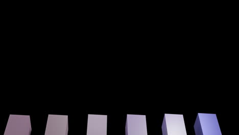 animación del procesamiento de datos financieros sobre un fondo negro