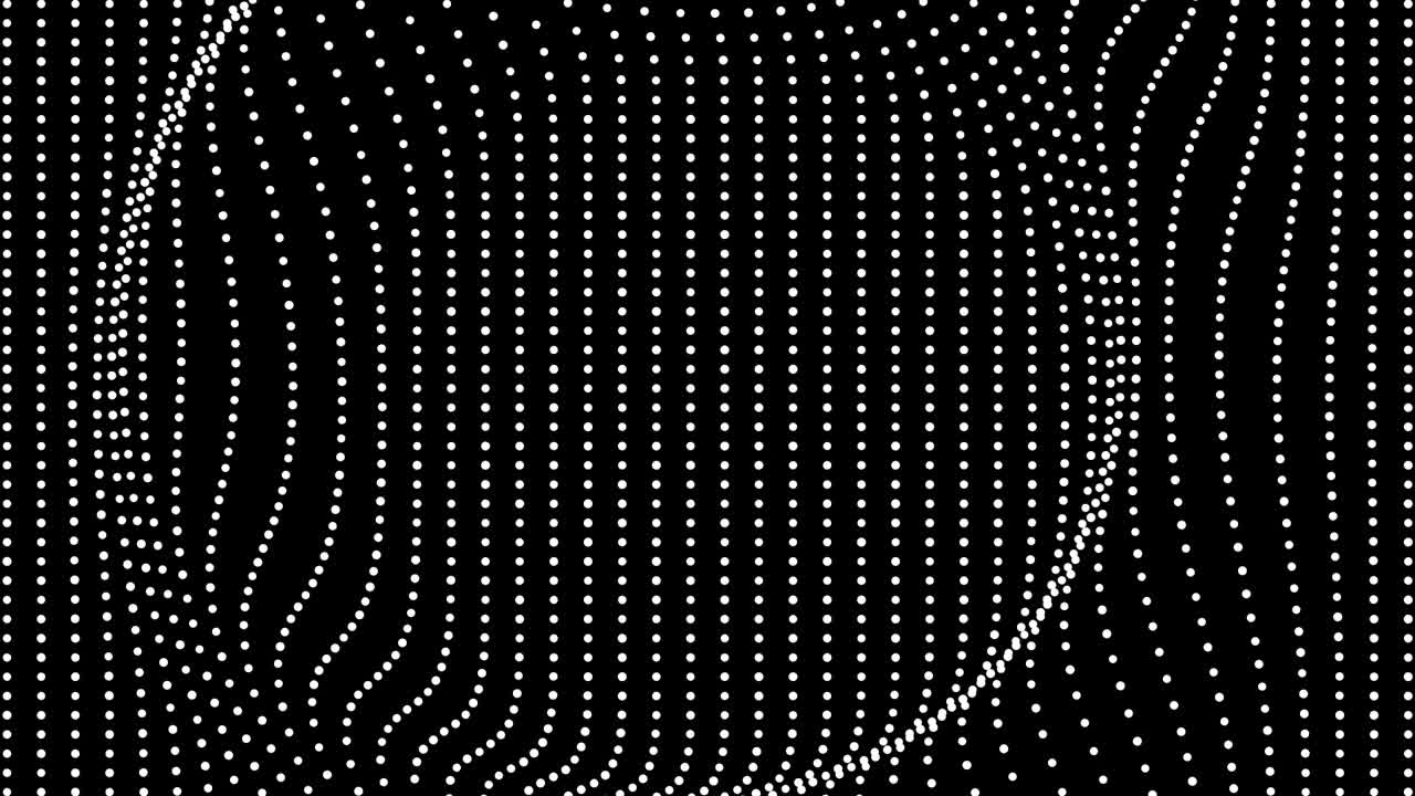 patrón de ondulación circular círculos concéntricos anillos. movimiento puntos textura. video textura para el concepto de mapeo