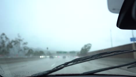 windshield wipers going off - freeway drive