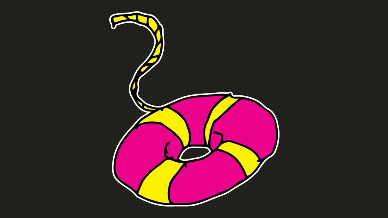 niños dibujando un fondo negro con el tema de la boya