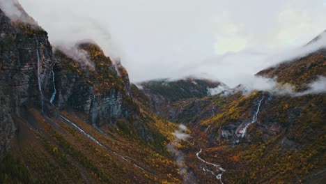 captivating beauty of autumn in a serene french mountain valley