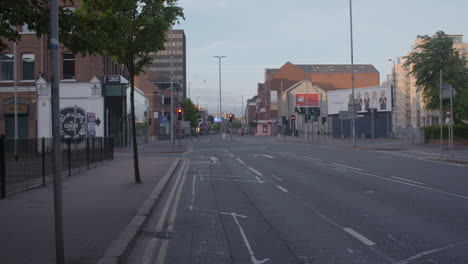 la ciudad de belfast en el bloqueo de covid, mayo de 2020