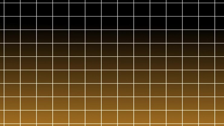 Abstract Grid Pattern with Black and Gold Gradient Background