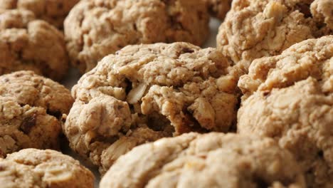 tasty oatmeal biscuits served on plate shallow dof 4k