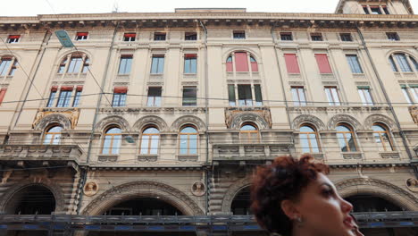 elegant facade of an old european building