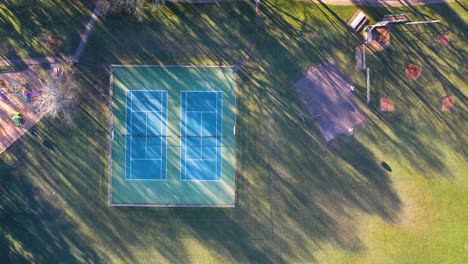 4K-aerial-drone-shot-of-local-public-park