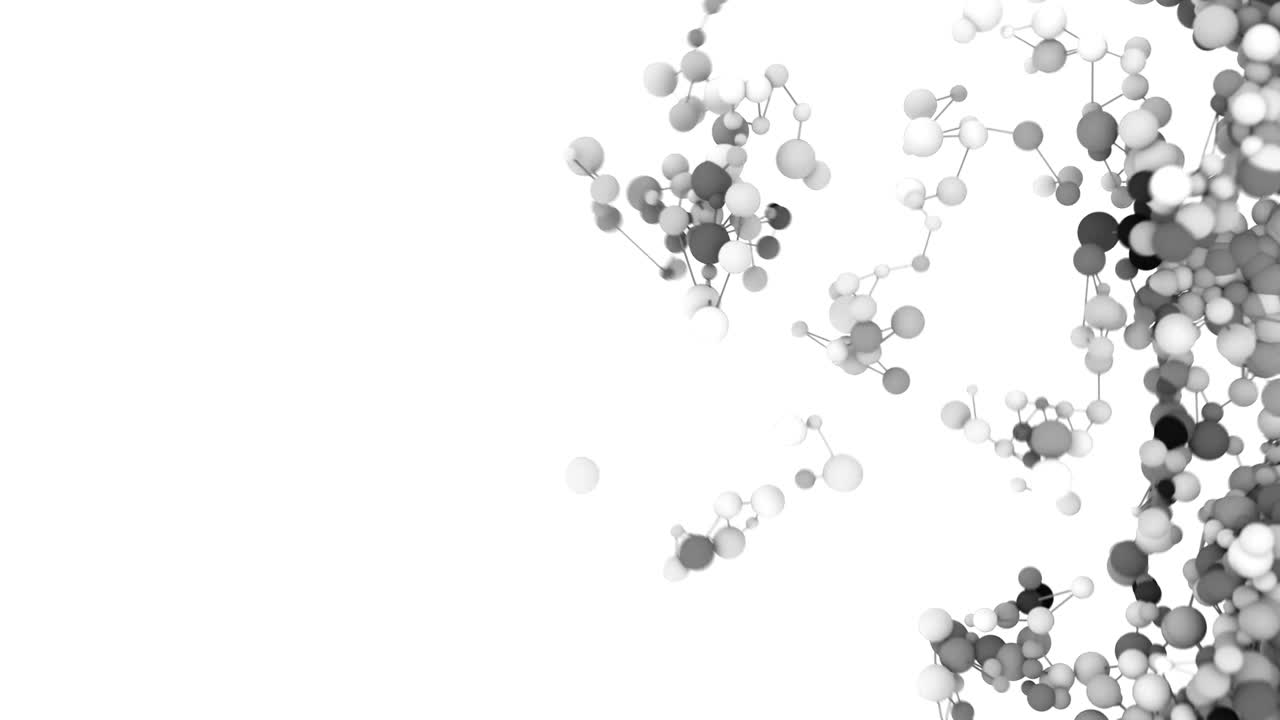4K Abstract Molecular Network Connections.