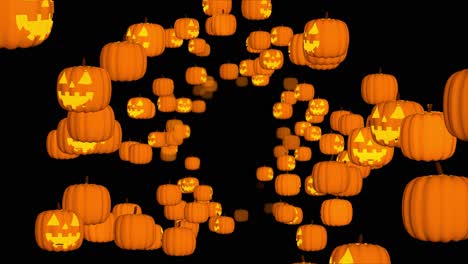 animated jack-o'-lantern pumpkins