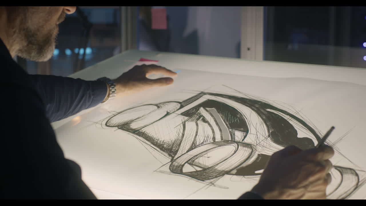 Automotive Designer at Work