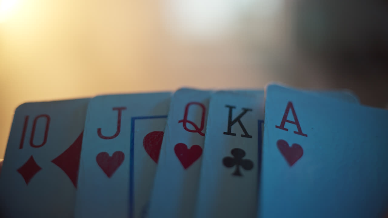 Close-up of playing cards