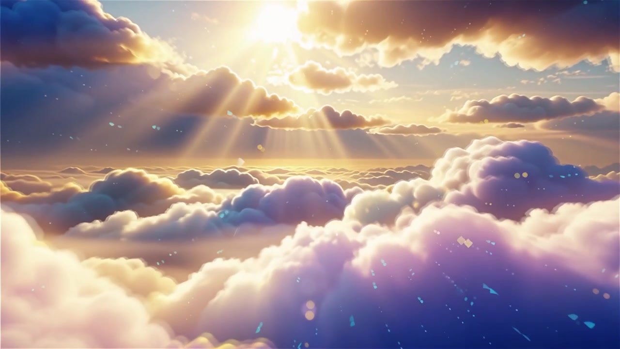 Sfondo di Adorazione Cristiana con Luce Celeste