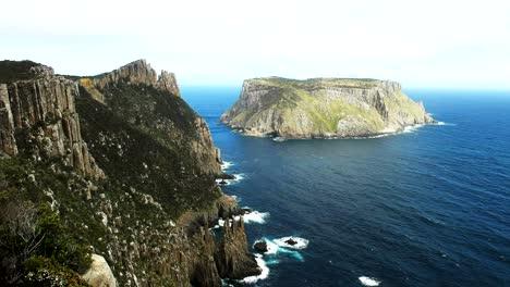 the view of tasman island from cape pillar in tasmania