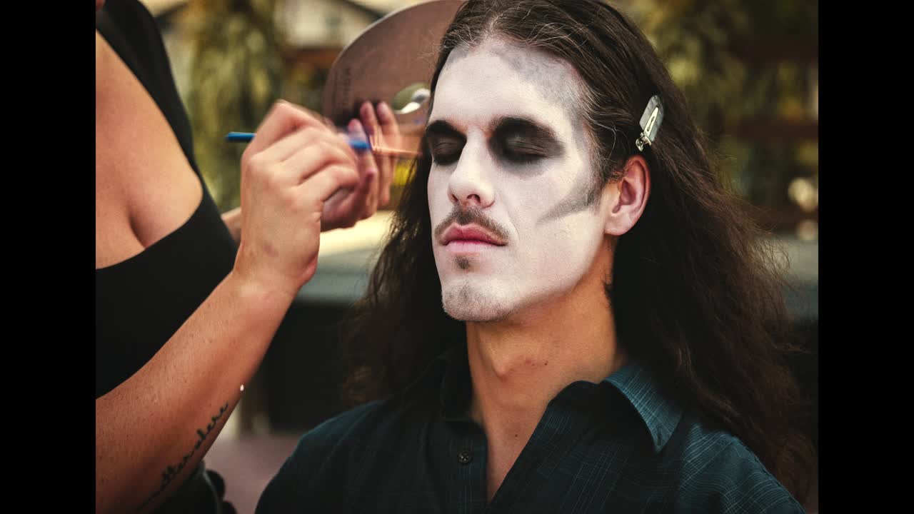 Man with Day of the Dead Makeup