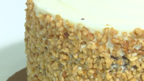close-up of a carrot cake