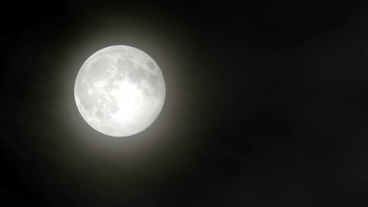 Superlua em 4K - imagens reais