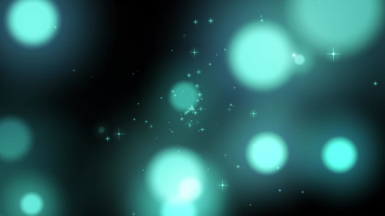 블러 보케 (bokeh) 빛의 은 배경은 거리는 별과 함께 로맨틱한 3d 모션 배경을 꿈꾸는 파란색 테마입니다.