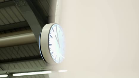 public train station clock, appointment at the station, time rush hour period, working hours