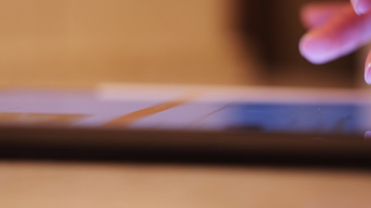 Person using a tablet