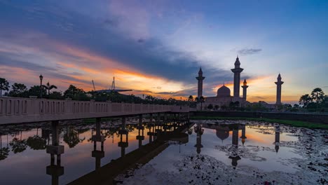 mosque sunrise timelapse