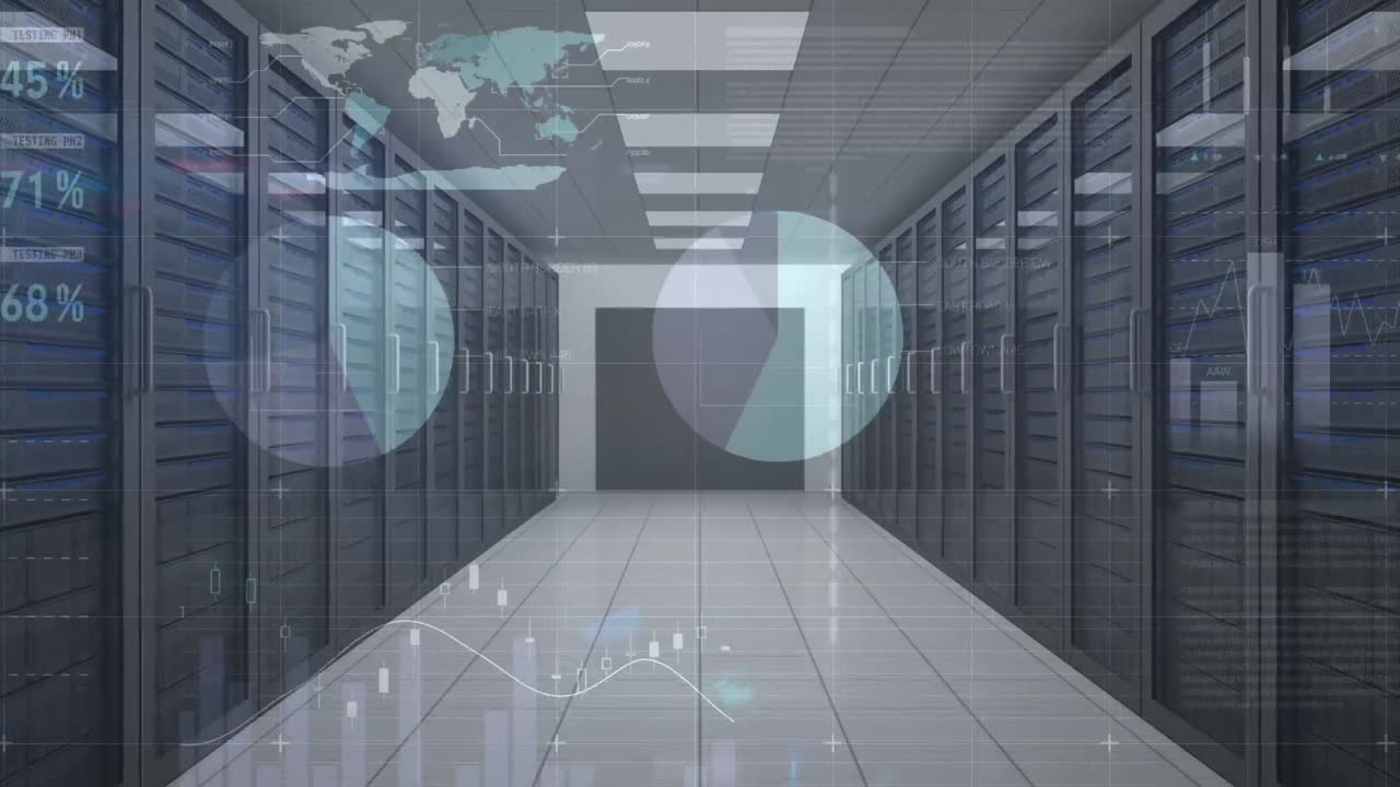 비어있는 컴퓨터 서버 방에 대한 통계 데이터 처리