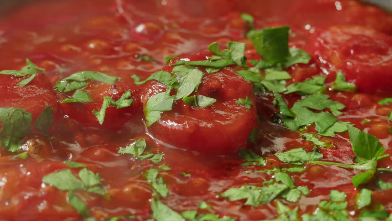 Closeup of Homemade Tomato Sauce