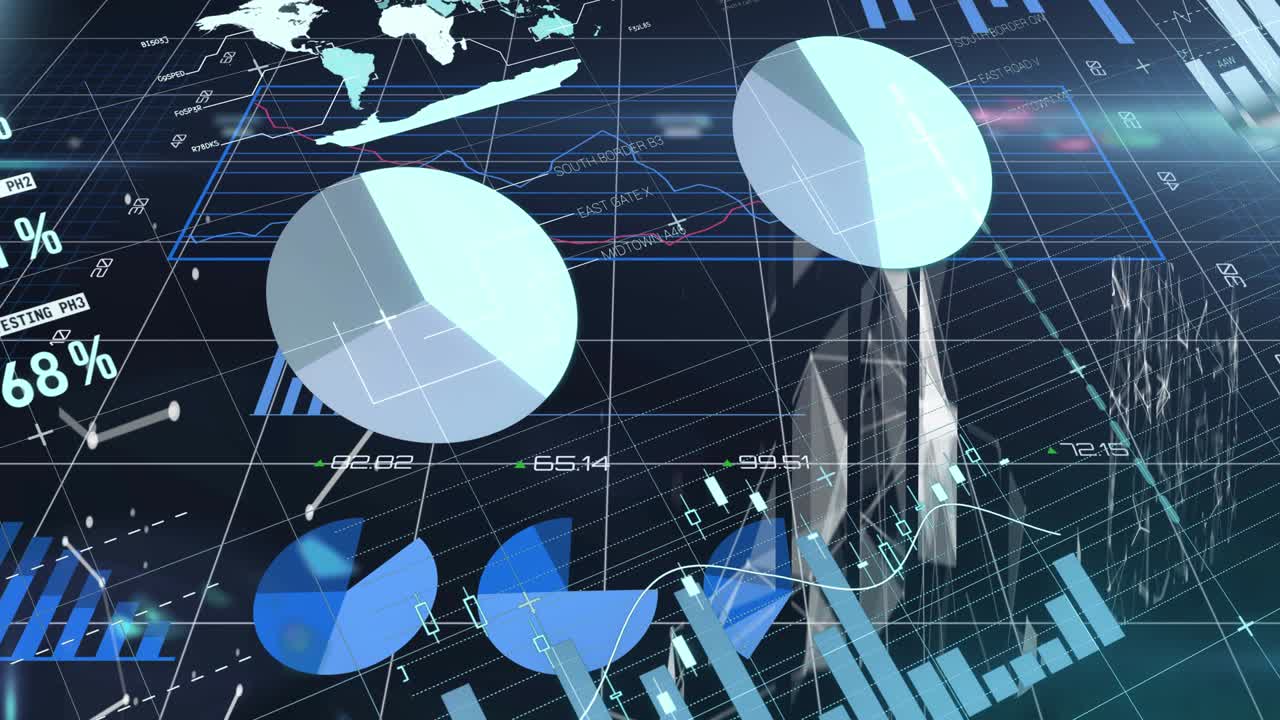 Animation of statistics recording and data processing over grid