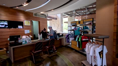 golf pro shop interior