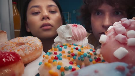couple craving donuts late at night